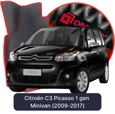 EVA Autoteppiche OMEVO für Citroën C3 Picasso 1 gen Minivan (2009-2017)