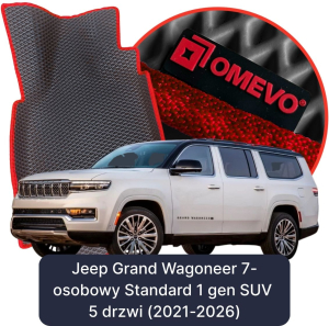 OMEVO 5D Pro EVA Fußmatten für Jeep Grand Wagoneer 7-Sitzer Standard 1. Gen SUV (2021-2026)