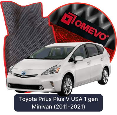 EVA Autoteppiche OMEVO für Toyota Prius Plus V USA 1. Gen Minivan (2011-2021)