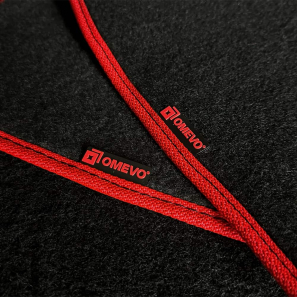 Velours-Autofußmatten OMEVO für Abarth Grande Punto Kompakt 3 Türer (2007-2010)