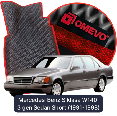 EVA Autoteppiche OMEVO für Mercedes-Benz S-Klasse W140 3. Generation Limousine (1991-1998)