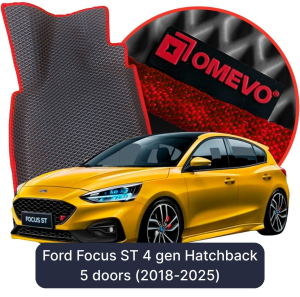 OMEVO 5D Pro EVA Fußmatten für Ford Focus ST 4. gen Hatchback 5 Türen (2018-2025)