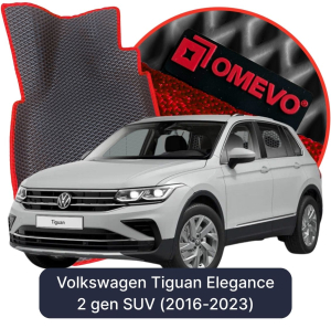 OMEVO 5D Pro EVA Fußmatten für Volkswagen Tiguan Elegance 2 gen SUV (2016-2023)