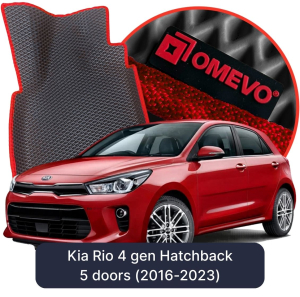 OMEVO 5D Pro EVA Fußmatten für Kia Rio 4. Gen Hatchback (2016-2023)