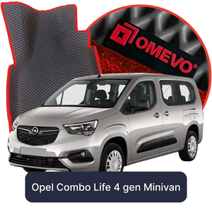 OMEVO 5D Pro EVA Fußmatten für Opel Combo Life 4. gen Minivan (2018-2025)