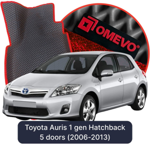 OMEVO 5D Pro EVA Fußmatten für Toyota Auris 1 gen Hatchback 5 Türen (2006-2013)