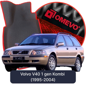 OMEVO 5D Pro EVA Fußmatten für Volvo V40 1. Gen Kombi (1995-2004)