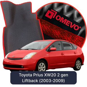 OMEVO 5D Pro EVA Fußmatten für Toyota Prius XW20 2 gen Liftback (2003-2009)