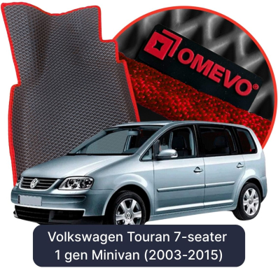 EVA Autoteppiche OMEVO für Volkswagen Touran 7-Sitzer 1. gen Minivan (2003-2015)