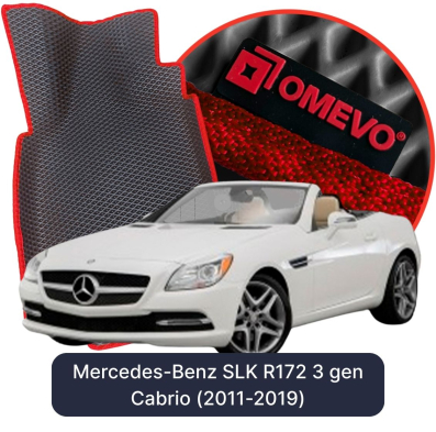 EVA Autoteppiche OMEVO für Mercedes-Benz SLK R172 3. Generation Cabrio (2011-2019)