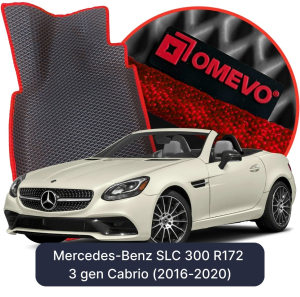 OMEVO 5D Pro EVA Fußmatten für Mercedes-Benz SLC 300 R172 3 gen Cabrio (2016-2020)