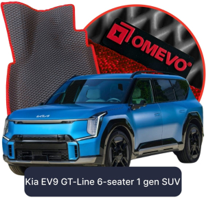 OMEVO 5D Pro EVA Fußmatten für Kia EV9 GT-Line 6-Sitzer 1. Gen SUV (2023-2025)