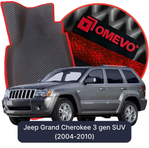 OMEVO 5D Pro EVA Fußmatten für Jeep Grand Cherokee 3. Gen SUV (2004-2010)