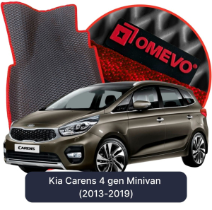 OMEVO 5D Pro EVA Fußmatten für Kia Carens 4. Gen Minivan (2013-2019)
