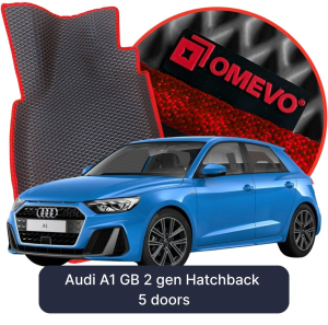 OMEVO 5D Pro EVA Fußmatten für Audi A1 GB 2 gen Hatchback 5 Türen (2018-2025)