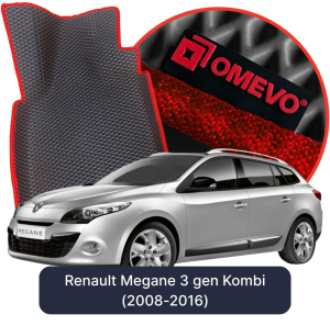 OMEVO 5D Pro EVA Fußmatten für Renault Megane 3 gen Kombi (2008-2016)