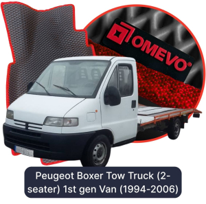 OMEVO 5D Pro EVA Fußmatten für Peugeot Boxer Abschleppwagen (2-Sitzer) 1. Gen Kastenwagen (1994-2006)