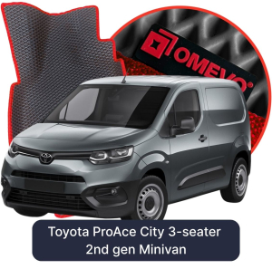 OMEVO 5D Pro EVA Fußmatten für Toyota ProAce City 3-Sitzer 2. Gen Minivan (2019-2026)