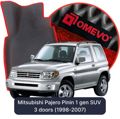 EVA Autoteppiche OMEVO für Mitsubishi Pajero Pinin 1 gen SUV 3 Türen (1998-2007)