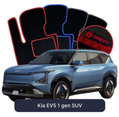 Velours-Autofußmatten OMEVO für Kia EV5 1 gen SUV (2025-2026)