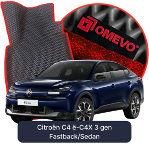 OMEVO 5D Pro EVA Fußmatten für Citroën C4 ë-C4X 3 gen Fastback/Limousine (2022-2025)