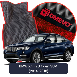 OMEVO 5D Pro EVA Fußmatten für BMW X4 F26 1 gen SUV (2014-2018)