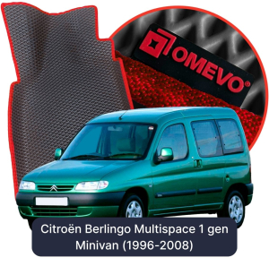 OMEVO 5D Pro EVA Fußmatten für Citroën Berlingo Multispace 5-Sitzer 1 gen Minivan (1996-2008)