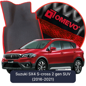 OMEVO 5D Pro EVA Fußmatten für Suzuki SX4 S-Cross 2 gen SUV (2016-2021)