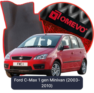 OMEVO 5D Pro EVA Fußmatten für Ford C-Max 1. gen Minivan (2003-2010)