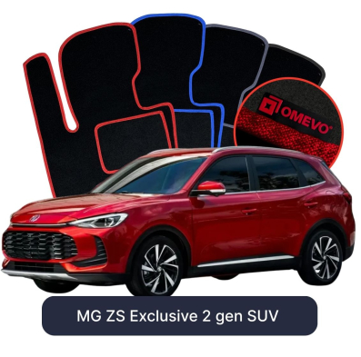 Velours-Autofußmatten OMEVO für MG ZS Exclusive  2 gen SUV (2024-2025)