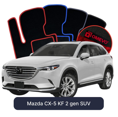 Velours-Autofußmatten OMEVO für Mazda CX-5 KF 2 gen SUV (2017-2025)