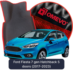OMEVO 5D Pro EVA Fußmatten für Ford Fiesta 7. gen Hatchback (2017-2023)