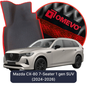 OMEVO 5D Pro EVA Fußmatten für Mazda CX-80 7-sitzer 1 gen SUV (2024-2025)