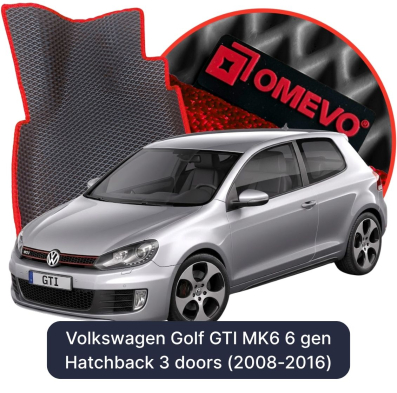 EVA Autoteppiche OMEVO für Volkswagen Golf GTI MK6 6 gen Hatchback 3 Türen (2008-2016)