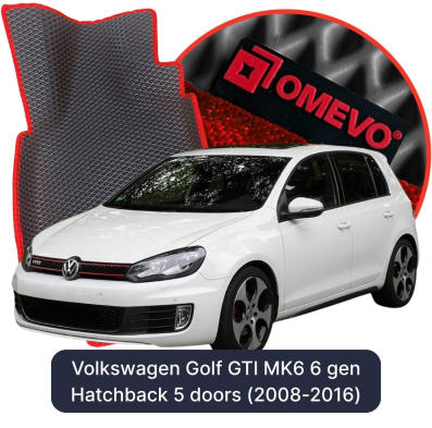 EVA Autoteppiche OMEVO für Volkswagen Golf GTI MK6 6 gen Hatchback 5 Türen (2008-2016)