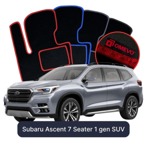 OMEVO Velours-Autofußmatten für Subaru Ascent 7-Sitzer 1 gen SUV (2018-2026)
