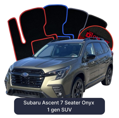 Velours-Autofußmatten OMEVO für Subaru Ascent 7-Sitzer Onyx 1 gen SUV (2018-2026)