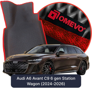 OMEVO 5D Pro EVA Fußmatten für Audi A6 Avant C9 6 gen Kombi (2024-2026)