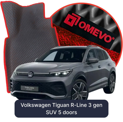 EVA Autoteppiche OMEVO für Volkswagen Tiguan R-Line 3. gen SUV 5-türig (2024-2025)