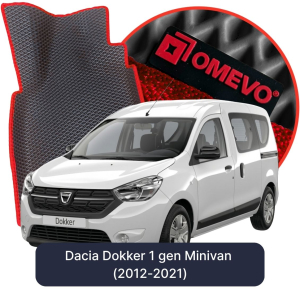 OMEVO 5D Pro EVA Fußmatten für Dacia Dokker 1 gen Minivan (2012-2021)