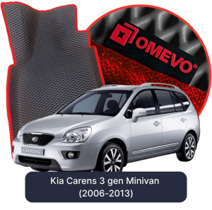 OMEVO 5D Pro EVA Fußmatten für Kia Carens 3. Gen Minivan (2006-2013)