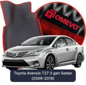 OMEVO 5D Pro EVA Fußmatten für Toyota Avensis T27 3 gen Limousine (2009-2018)