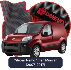 OMEVO 5D Pro EVA Fußmatten für Citroën Nemo 1 gen Minivan (2007-2017)