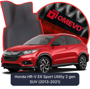 OMEVO 5D Pro EVA Fußmatten für Honda HR-V EX Sport Utility 2 gen SUV (2013-2021)