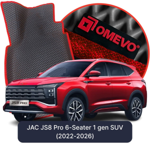 OMEVO 5D Pro EVA Fußmatten für JAC JS8 Pro 6-Sitzer 1 gen SUV (2022-2026)