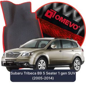 OMEVO 5D Pro EVA Fußmatten für Subaru Tribeca B9 5-Sitzer 1 gen SUV (2005-2014)