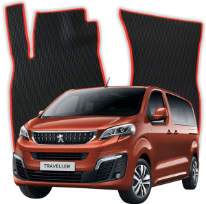 OMEVO EVA Fußmatten® für Peugeot Traveller 6-Sitzer Long Business Vip 3 gen Minivan (2016-2026)