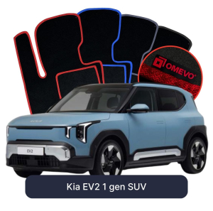 OMEVO Velours-Autofußmatten für Kia EV2 1 gen SUV (2025-2026)