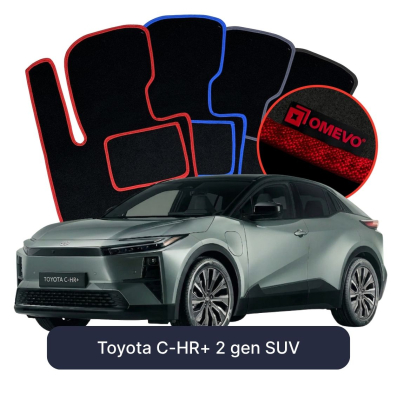 Velours-Autofußmatten OMEVO für Toyota C-HR+ 2 gen SUV (2023-2026)