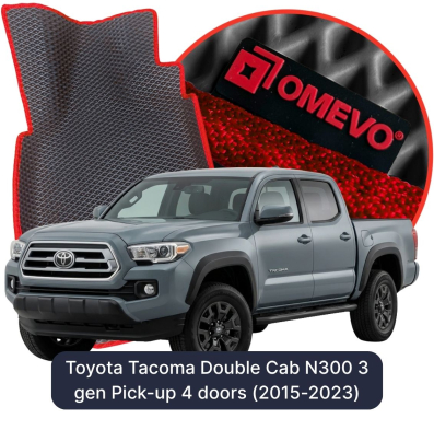 EVA Autoteppiche OMEVO für Toyota Tacoma Double Cab N300 3 gen Pick-up 4 Türer (2015-2023)